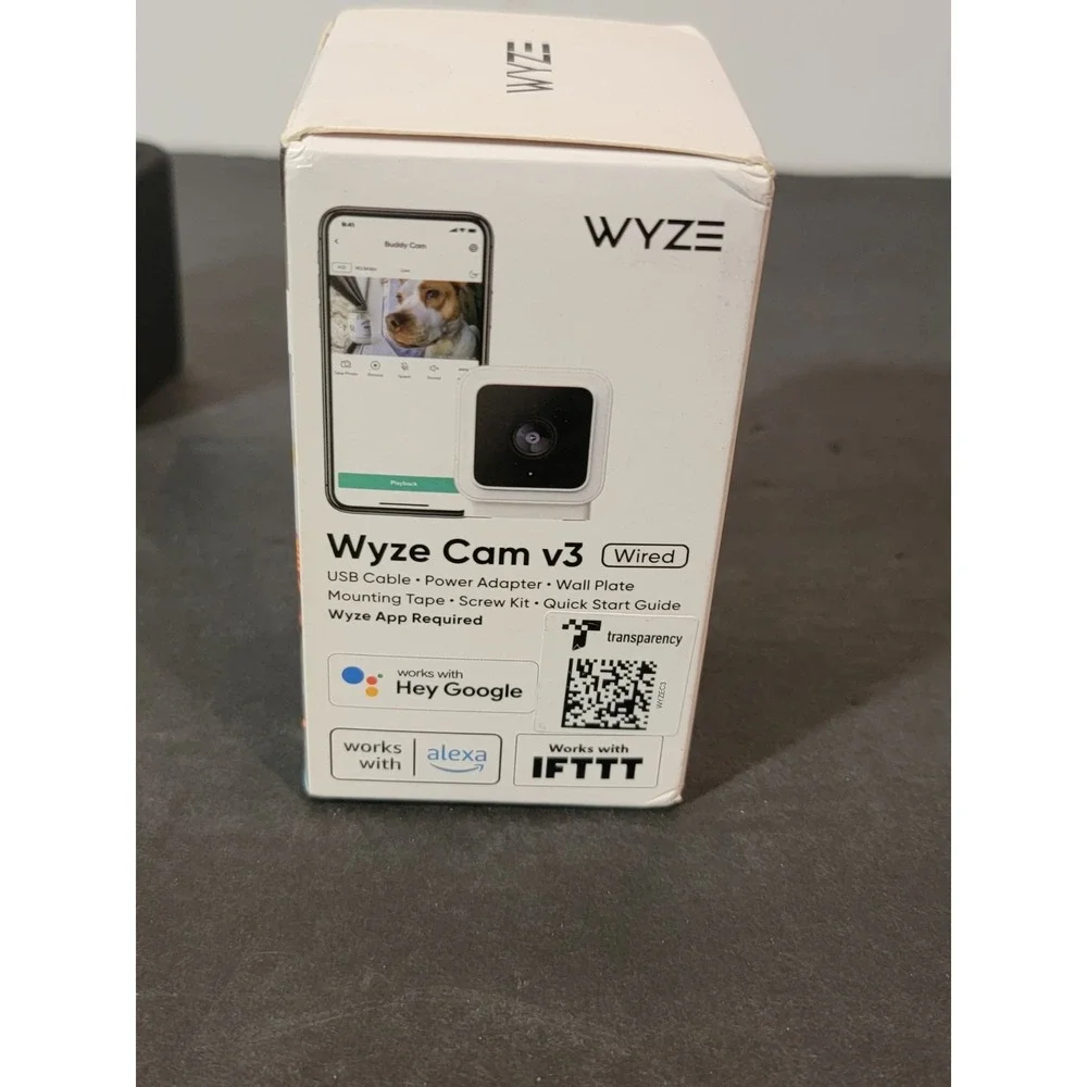 New Wyze Cam V3 Wired Security Camera‎ Night Vision Indoor/Outdoor 1080p + Case